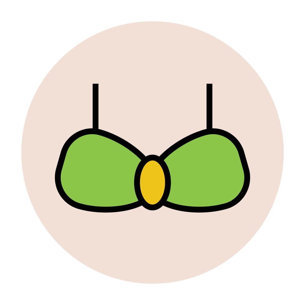 concetti di reggiseno alla moda vettore