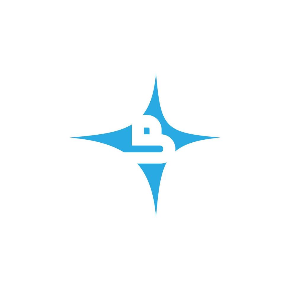 modello di progettazione dell'icona del logo della lettera b vettore