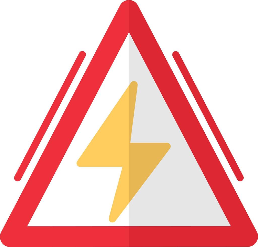 icona del segno di elettricità vettore