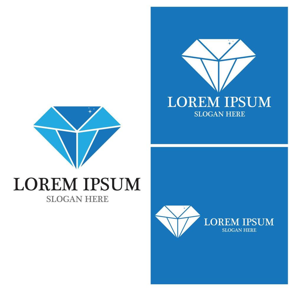modello di logo di diamante vettore