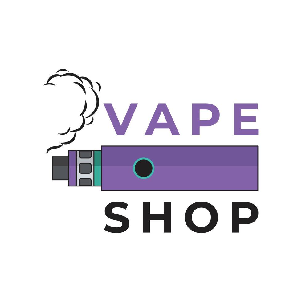 design del logo vape buono per il negozio di vape vettore