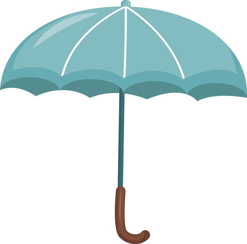oggetto vettore colore semi piatto ombrello aperto