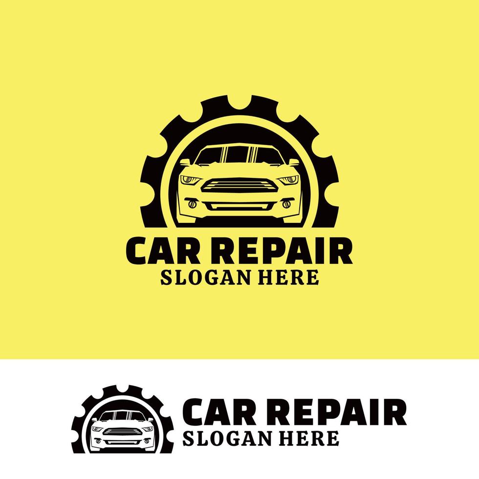 società di logo di riparazione auto vettore