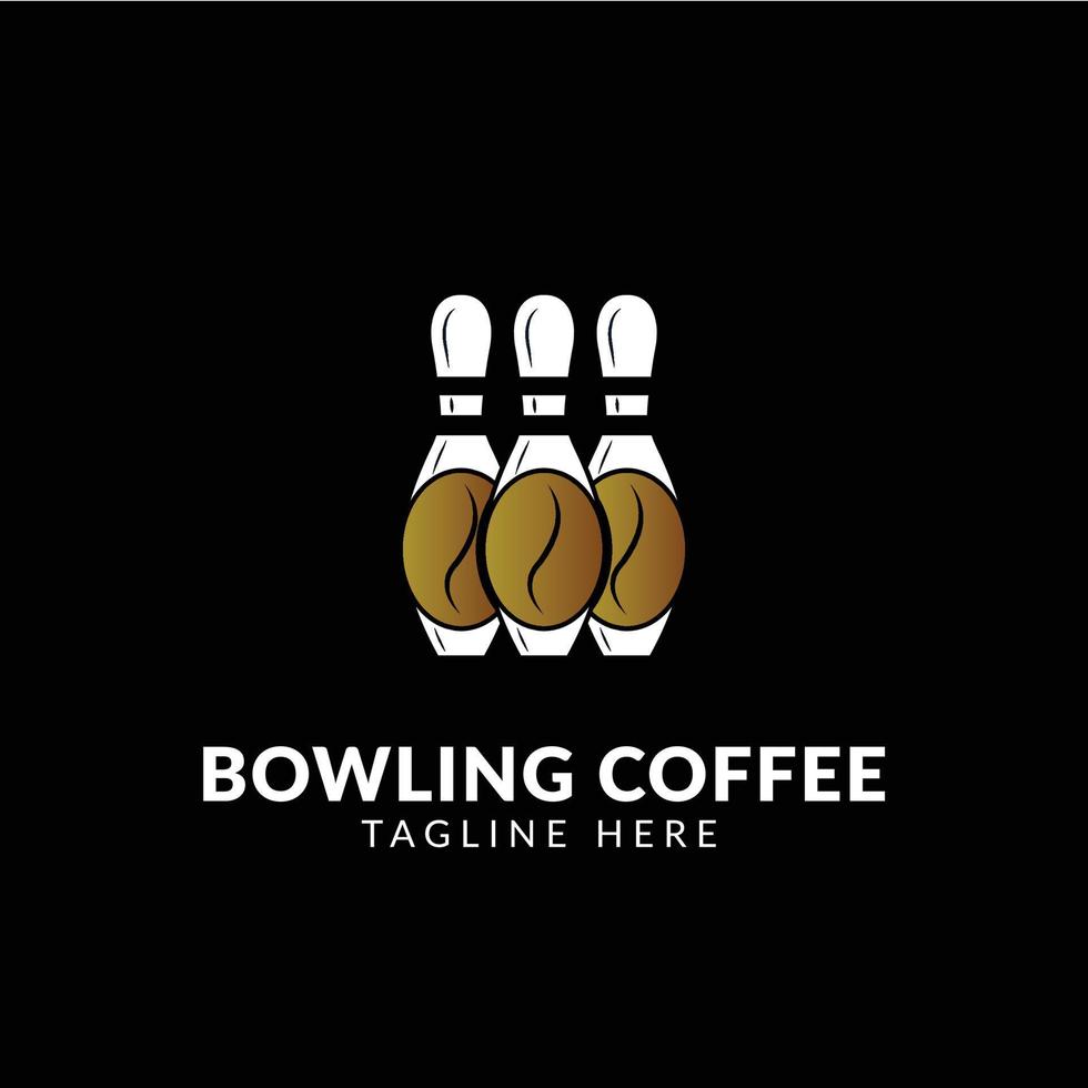 icona di bowling. caffetteria, bar, luogo di ristorazione. puntatore del pittogramma. illustrazione vettoriale. vettore