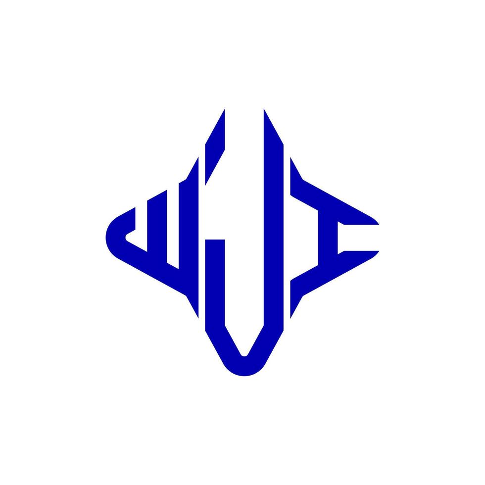 wji lettera logo design creativo con grafica vettoriale