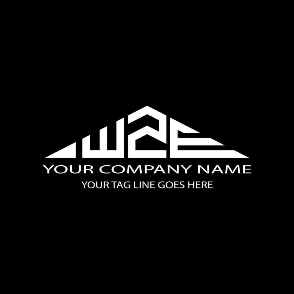 wze lettera logo design creativo con grafica vettoriale