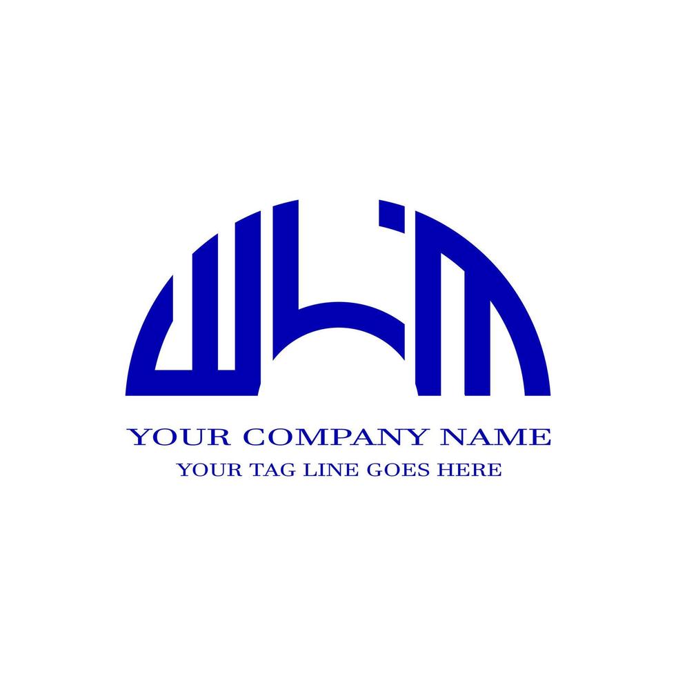 wlm lettera logo design creativo con grafica vettoriale