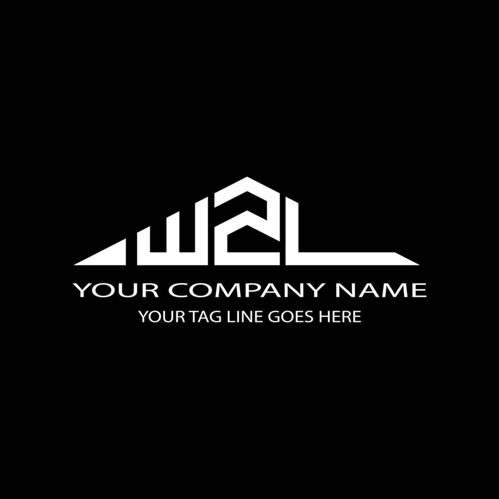 wzl lettera logo design creativo con grafica vettoriale