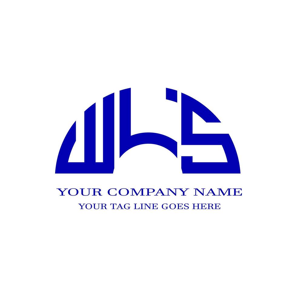 wls lettera logo design creativo con grafica vettoriale
