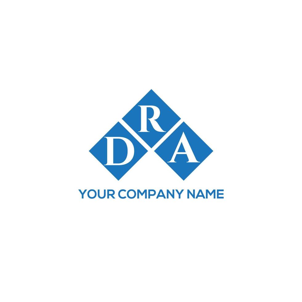 dra lettera logo design su sfondo bianco. dra creative iniziali lettera logo concept. disegno della lettera dra. vettore