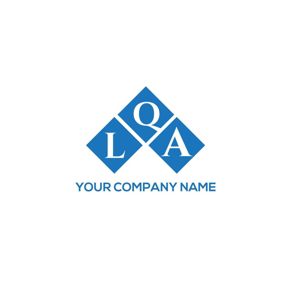 lqa lettera logo design su sfondo bianco. lqa creative iniziali lettera logo concept. disegno della lettera lqa. vettore