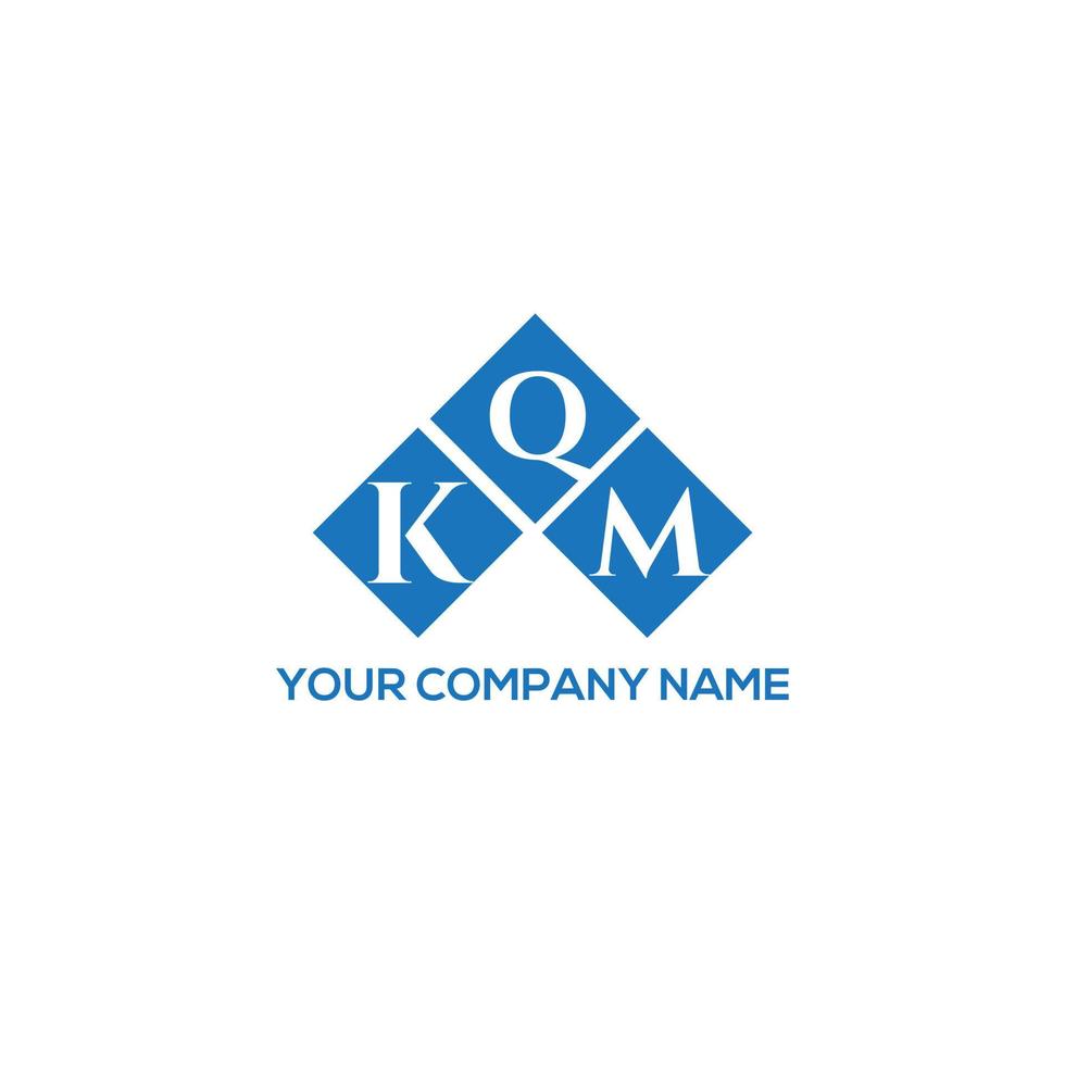 kqm lettera logo design su sfondo bianco. kqm creative iniziali lettera logo concept. disegno della lettera kqm. vettore