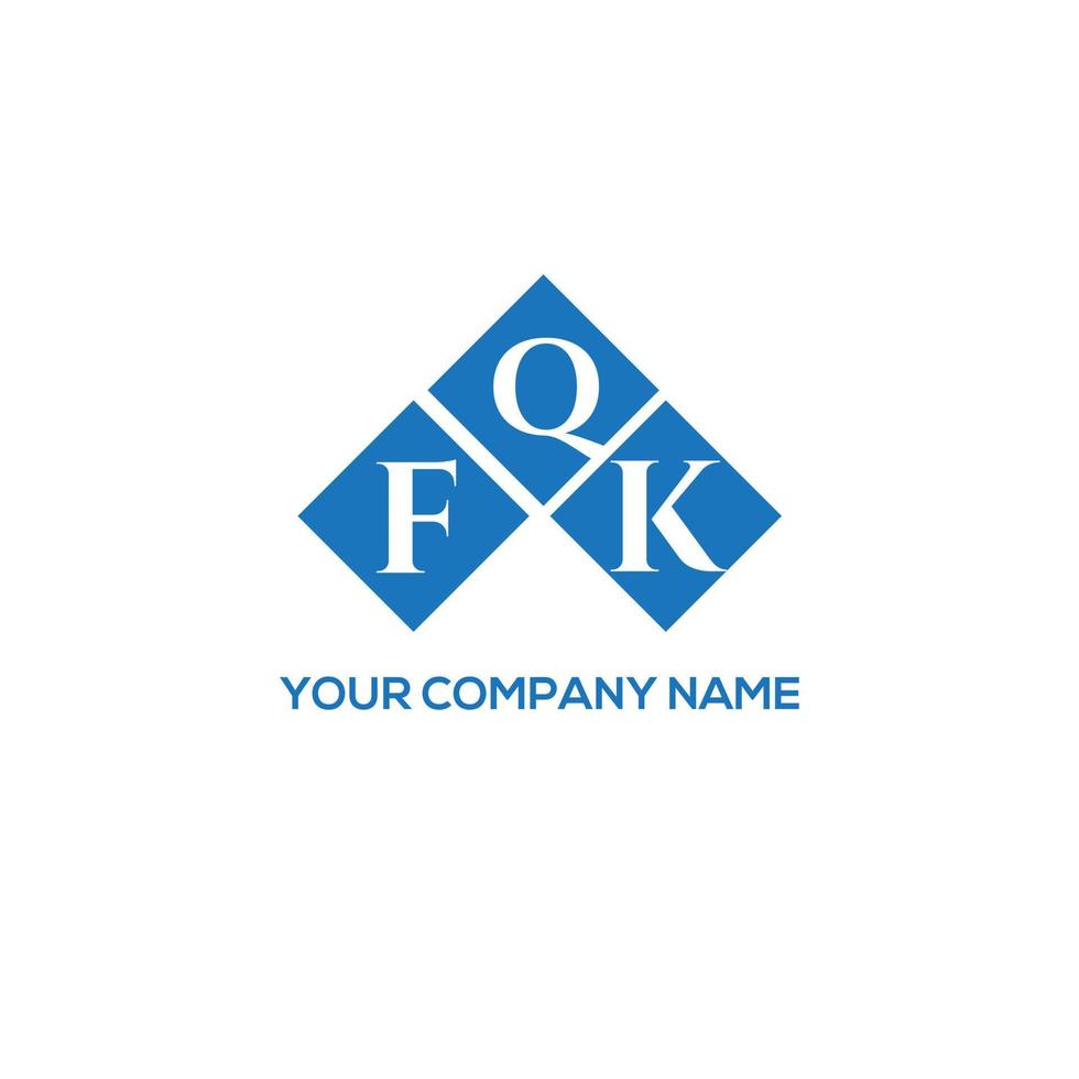 fqk creative iniziali lettera logo concept. fqk lettera design.fqk lettera logo design su sfondo bianco. fqk creative iniziali lettera logo concept. disegno della lettera fqk. vettore