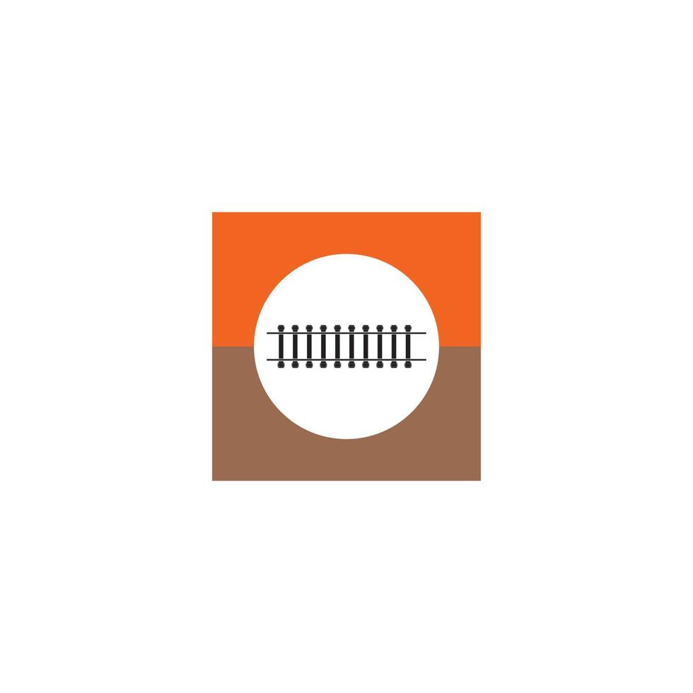 design del logo ferroviario vettore