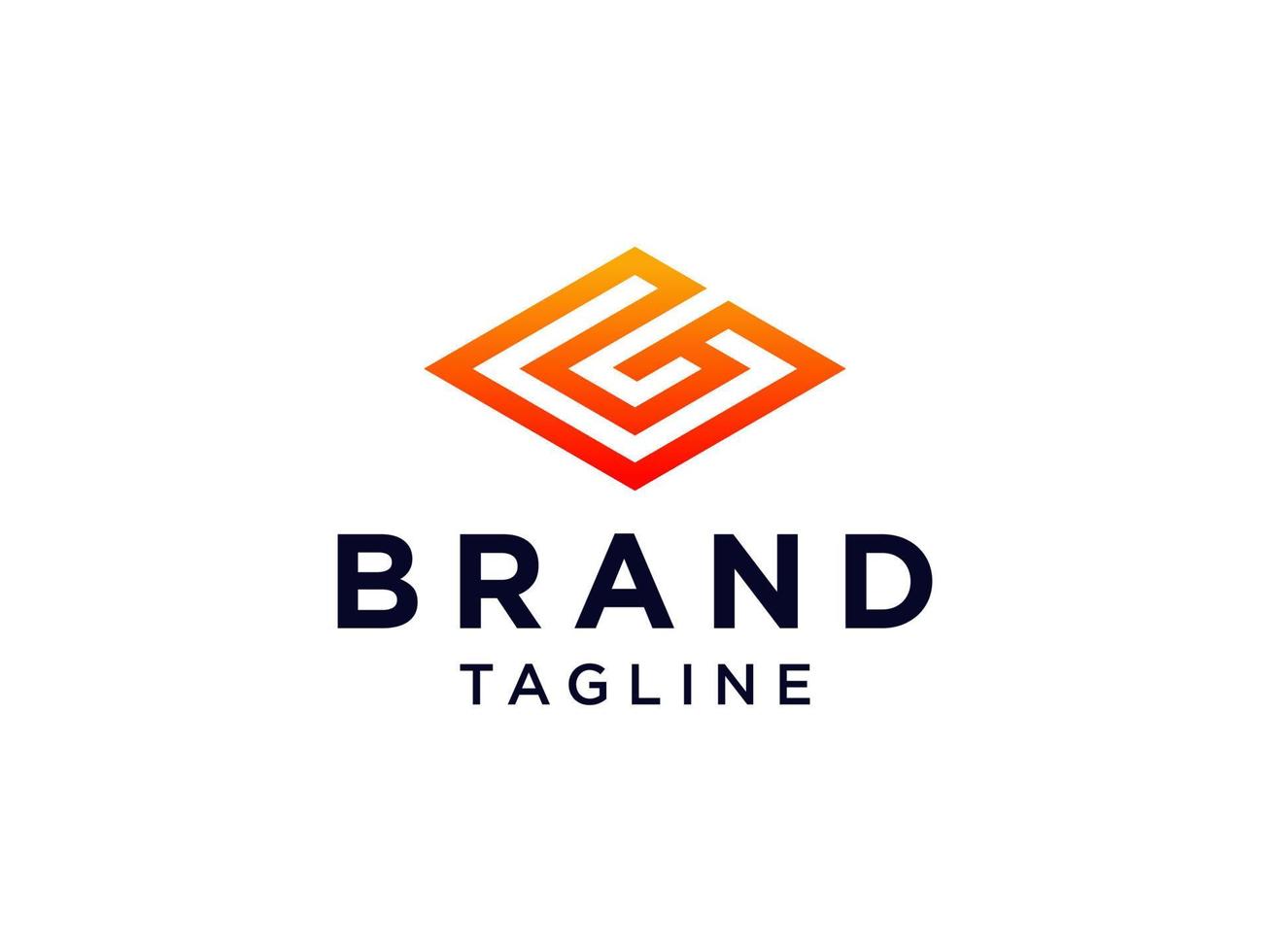 logo astratto della lettera g. elemento del modello di progettazione logo vettoriale piatto. per loghi aziendali e di branding.
