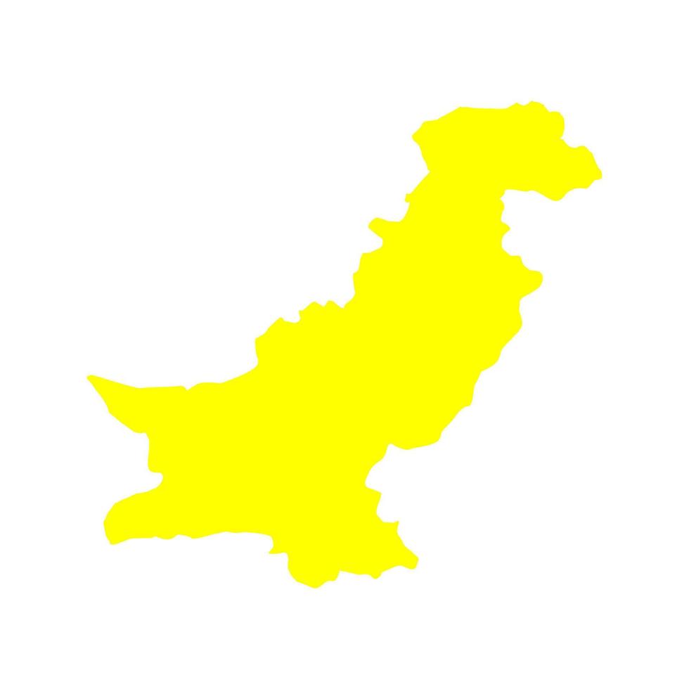 mappa del pakistan illustrata vettore