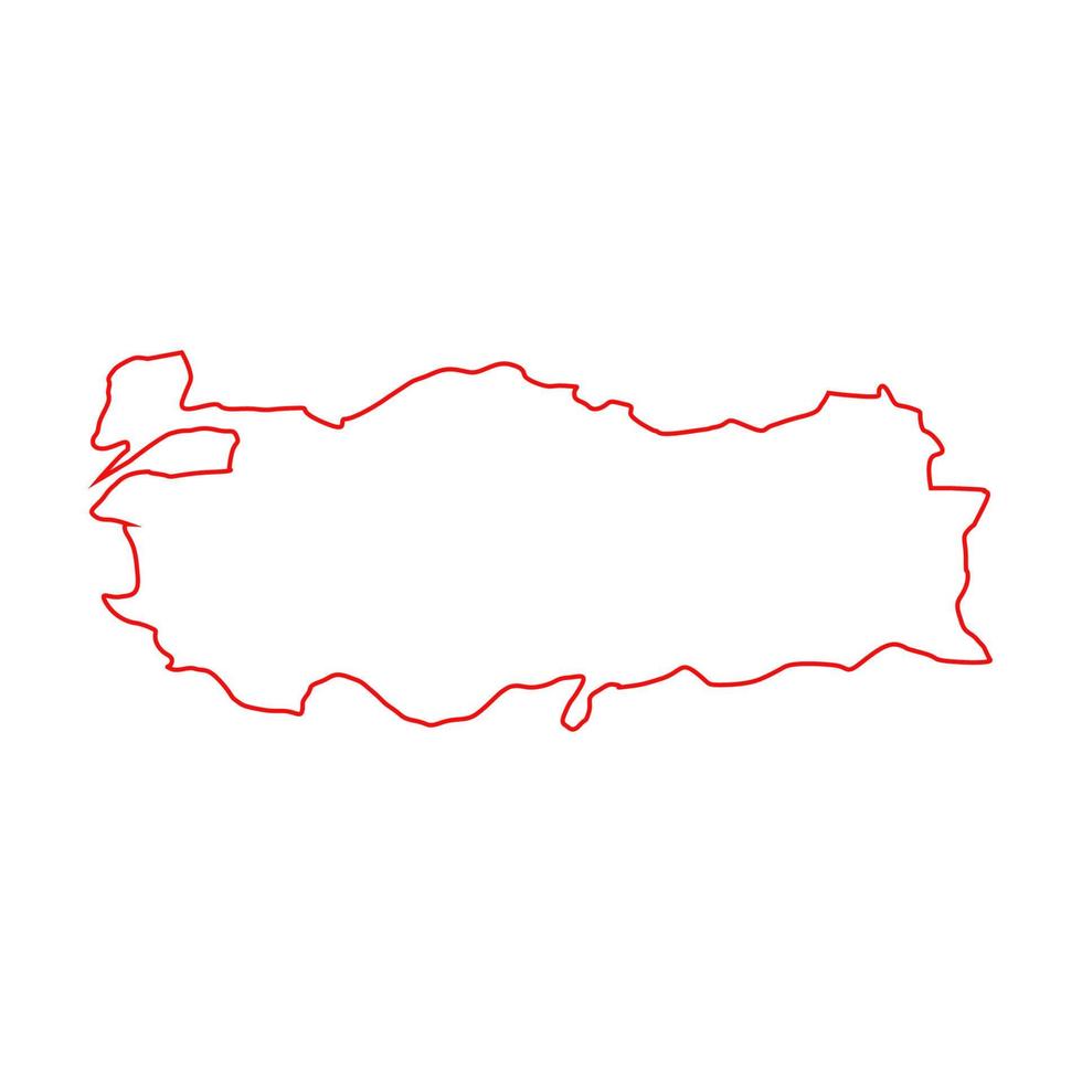mappa illustrata della Turchia vettore