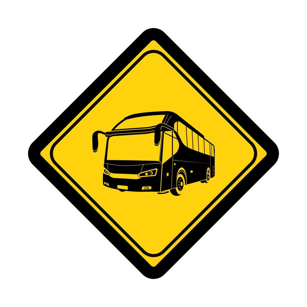 segno di zona bus e simbolo grafico illustrazione vettoriale