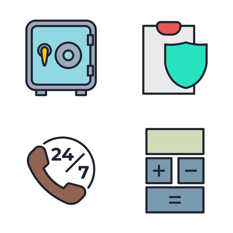 denaro finanziamento pagamento set icona simbolo modello per grafica e web design raccolta logo illustrazione vettoriale