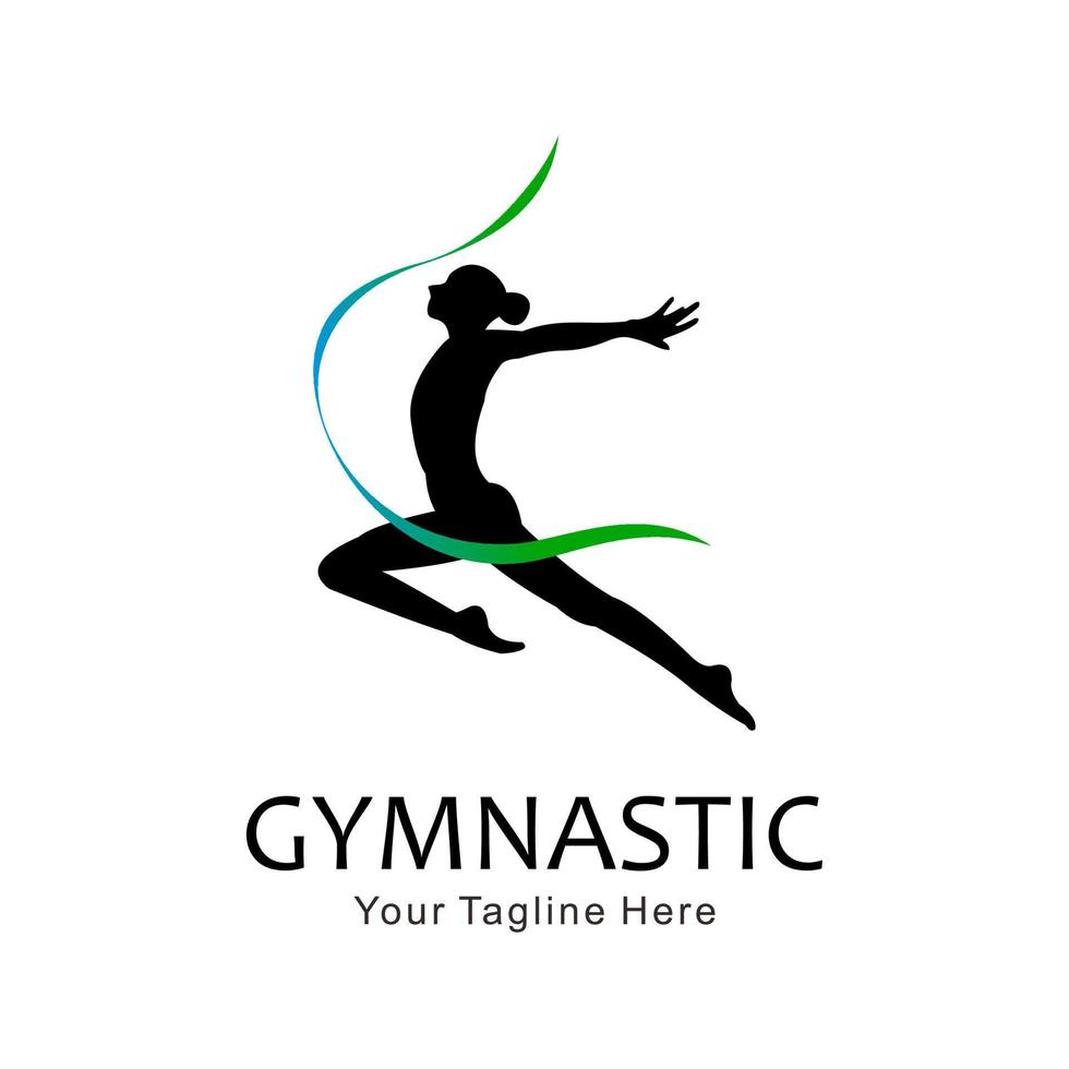 logo vettoriale per la ginnastica