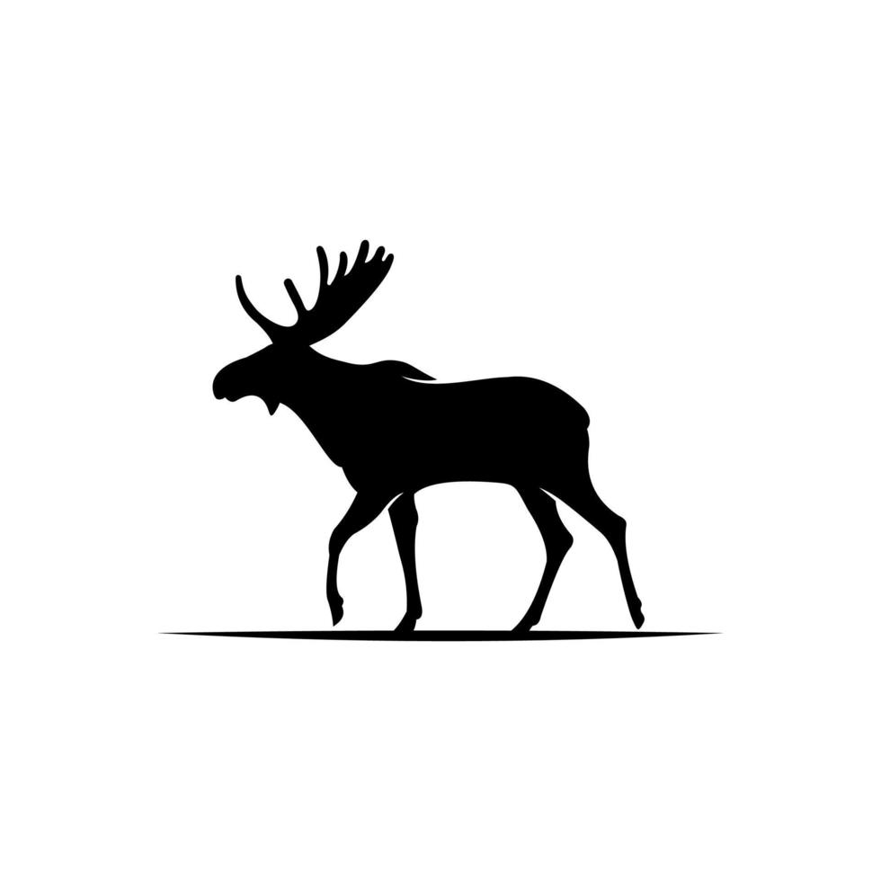 logo di cervo alce vettore