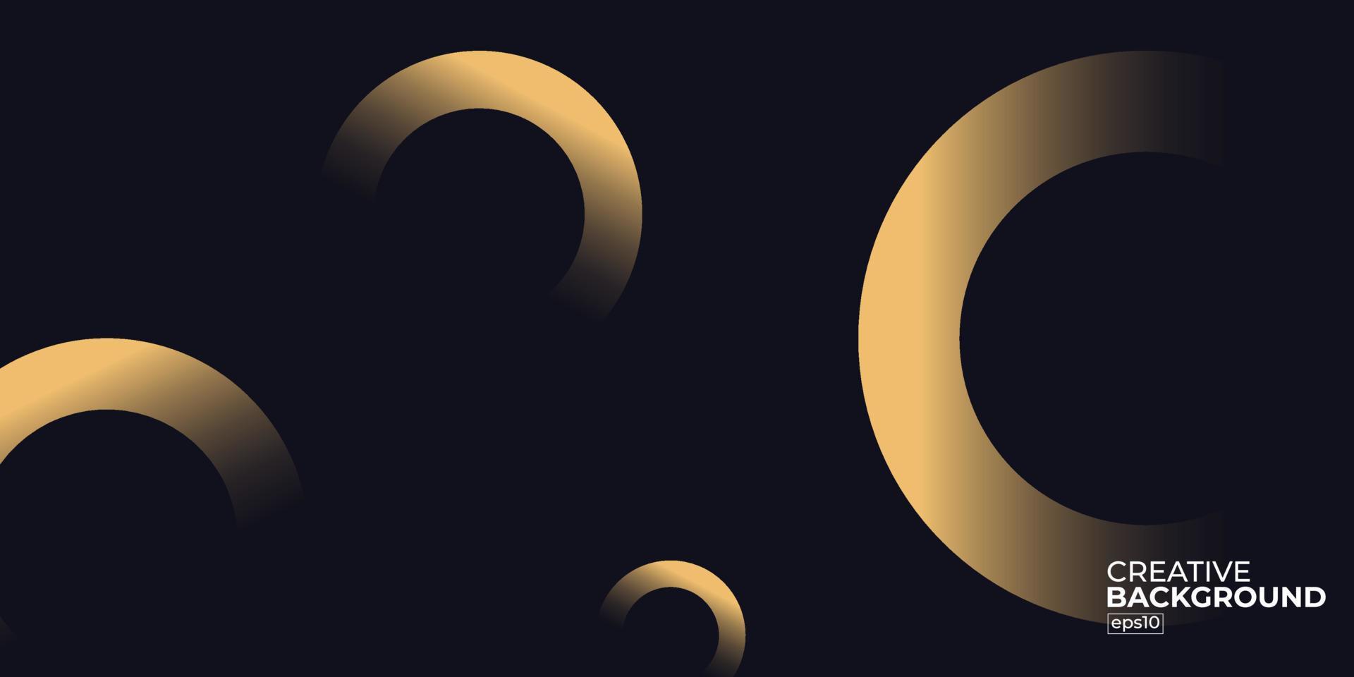 linee di sfondo astratte nere tech forma dinamica moderna geometrica con illustrazione vettoriale di luce dorata.