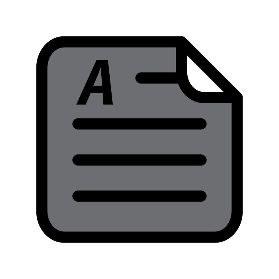 modello icona documento vettore