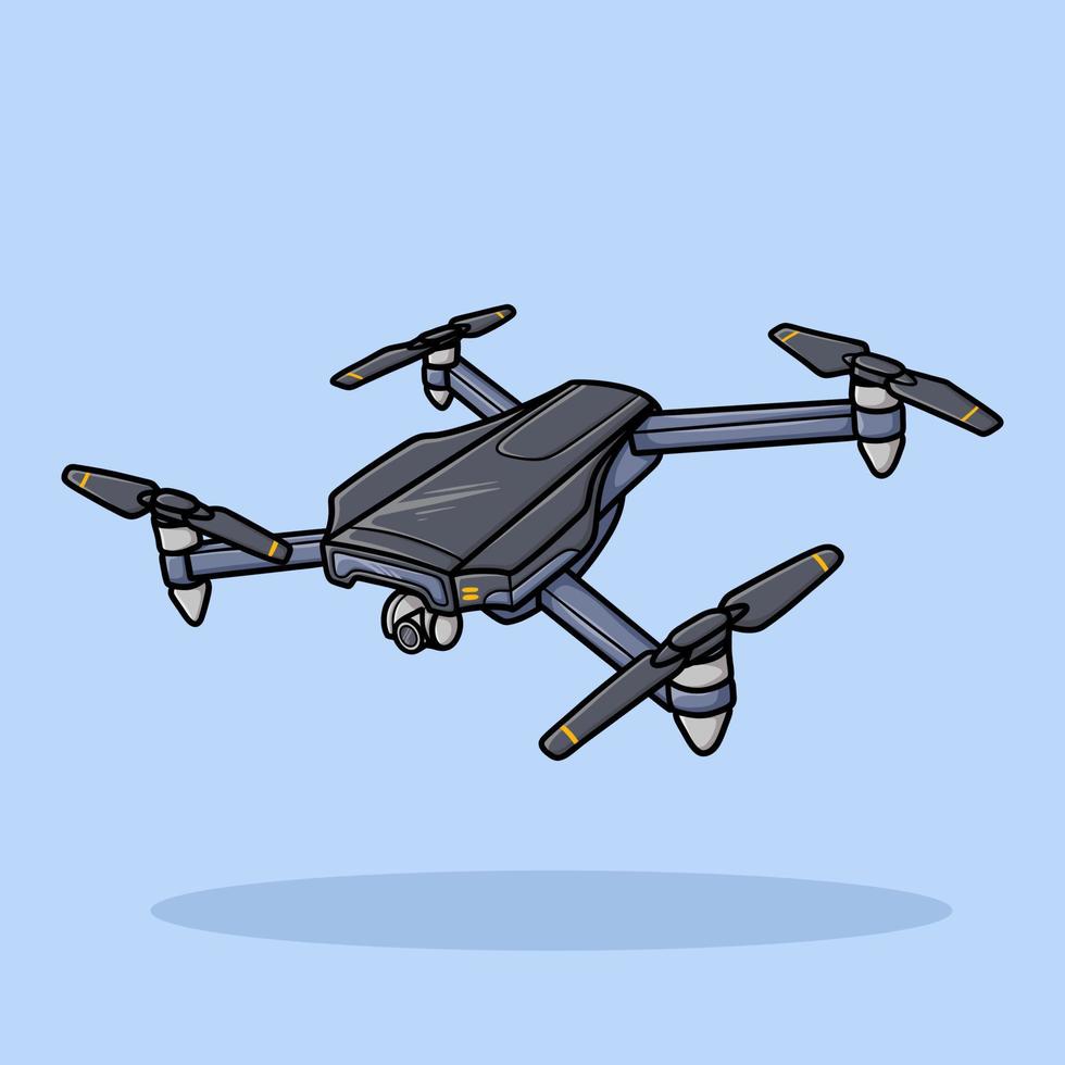 illustrazione vettoriale del fumetto del drone