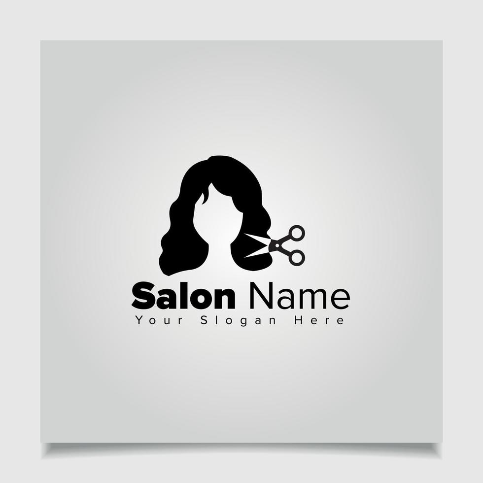 design del logo del salone di bellezza vettore