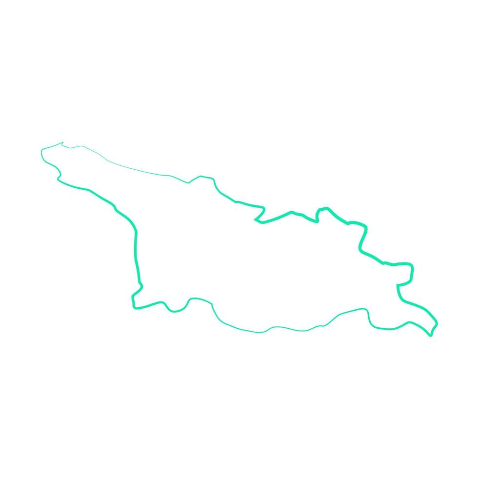 mappa georgiana illustrata vettore