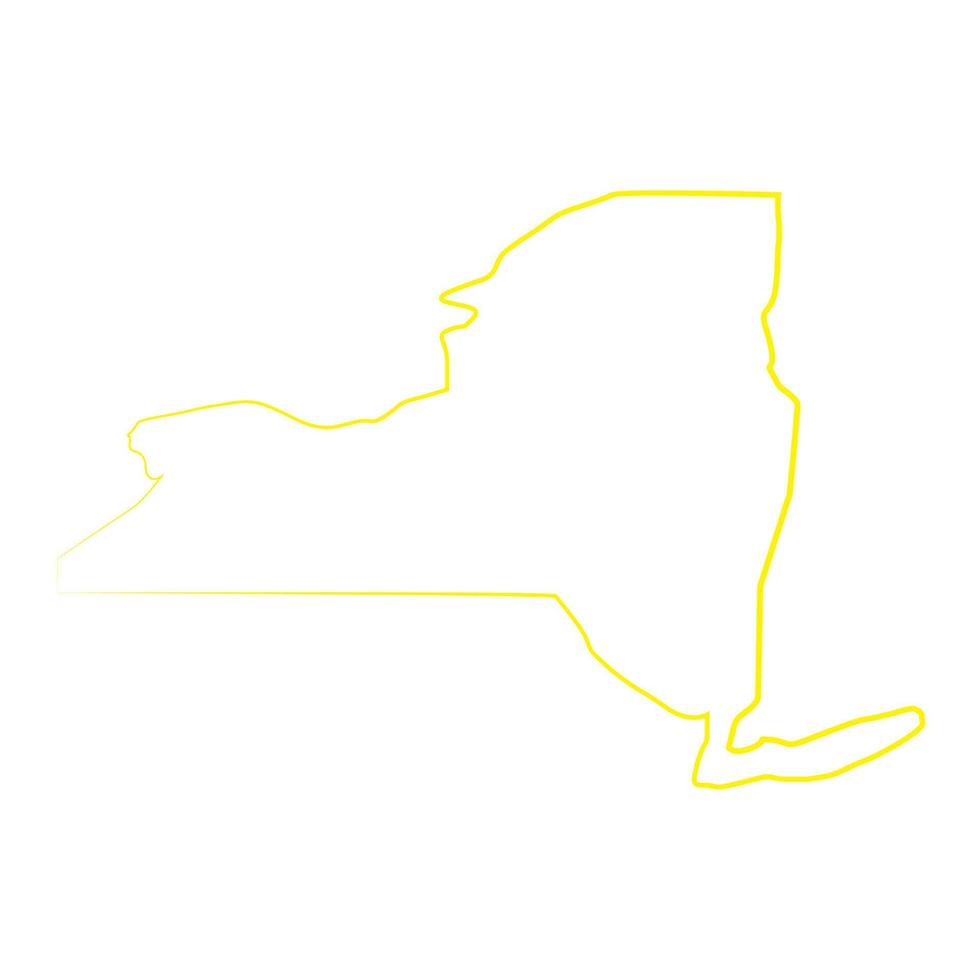 mappa di new york illustrata vettore