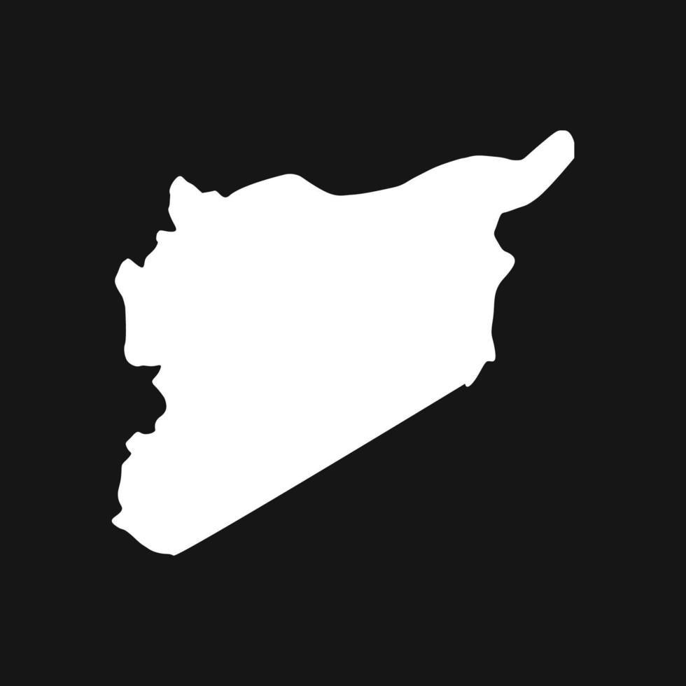 mappa della siria illustrata vettore