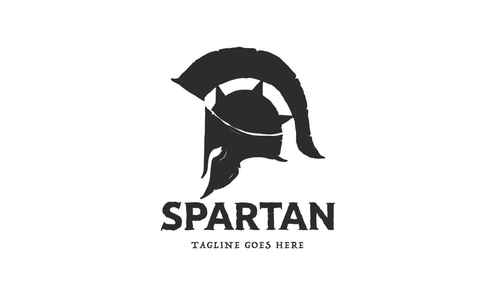 logo vettoriale spartan, logo vettoriale sparta, timone logo spartano, illustrazione vettoriale