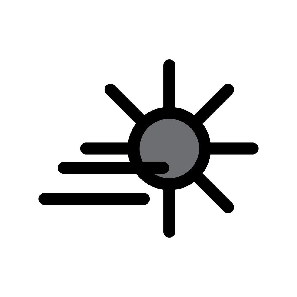 illustrazione grafica vettoriale dell'icona del giorno di nebbia