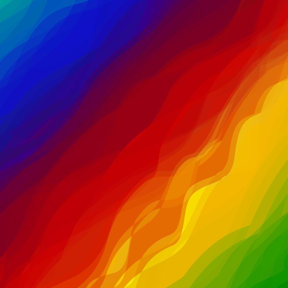 astratto colorato onda disegno vettoriale sfondo arcobaleno.