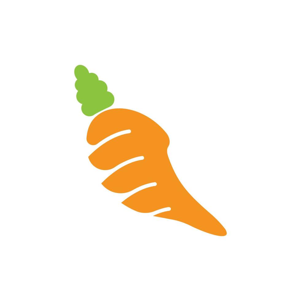 vettore di logo di carota