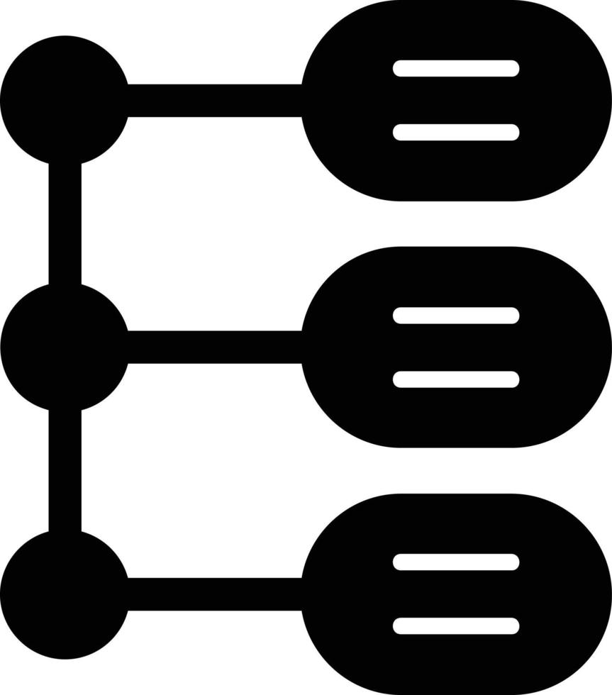 icona del glifo della timeline infografica vettore