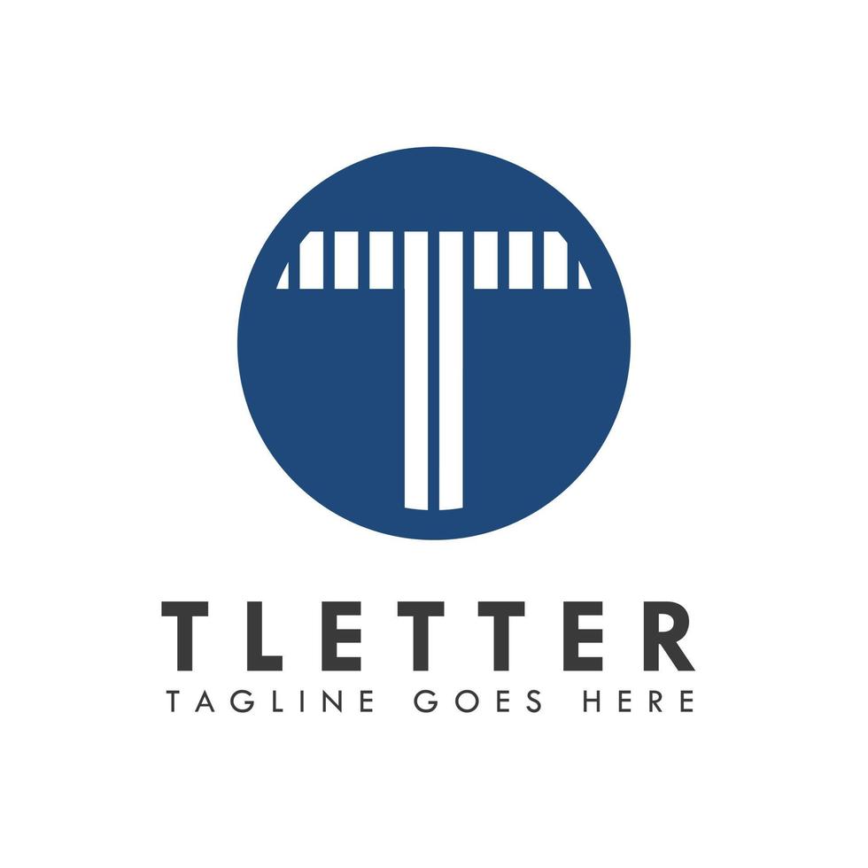 logo della lettera t dell'alfabeto e design dell'icona vettore