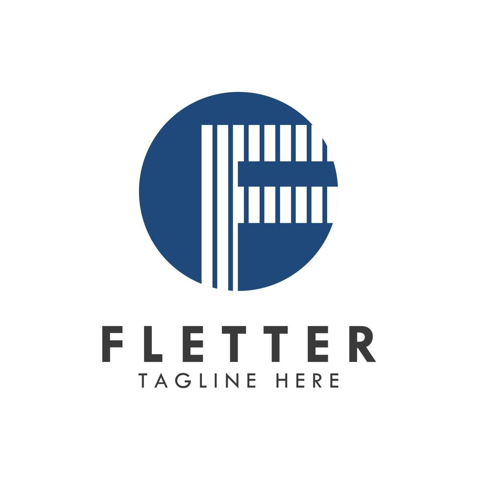 alfabeto f lettera logo e icona design vettore