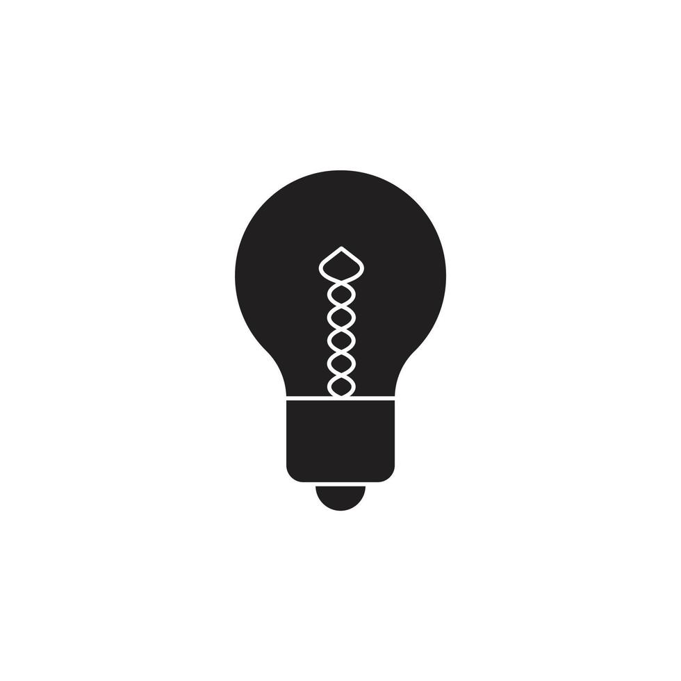 vettore della lampada a bulbo per la presentazione dell'icona del simbolo del sito Web