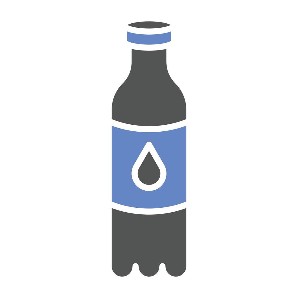 stile icona bottiglia d'acqua vettore