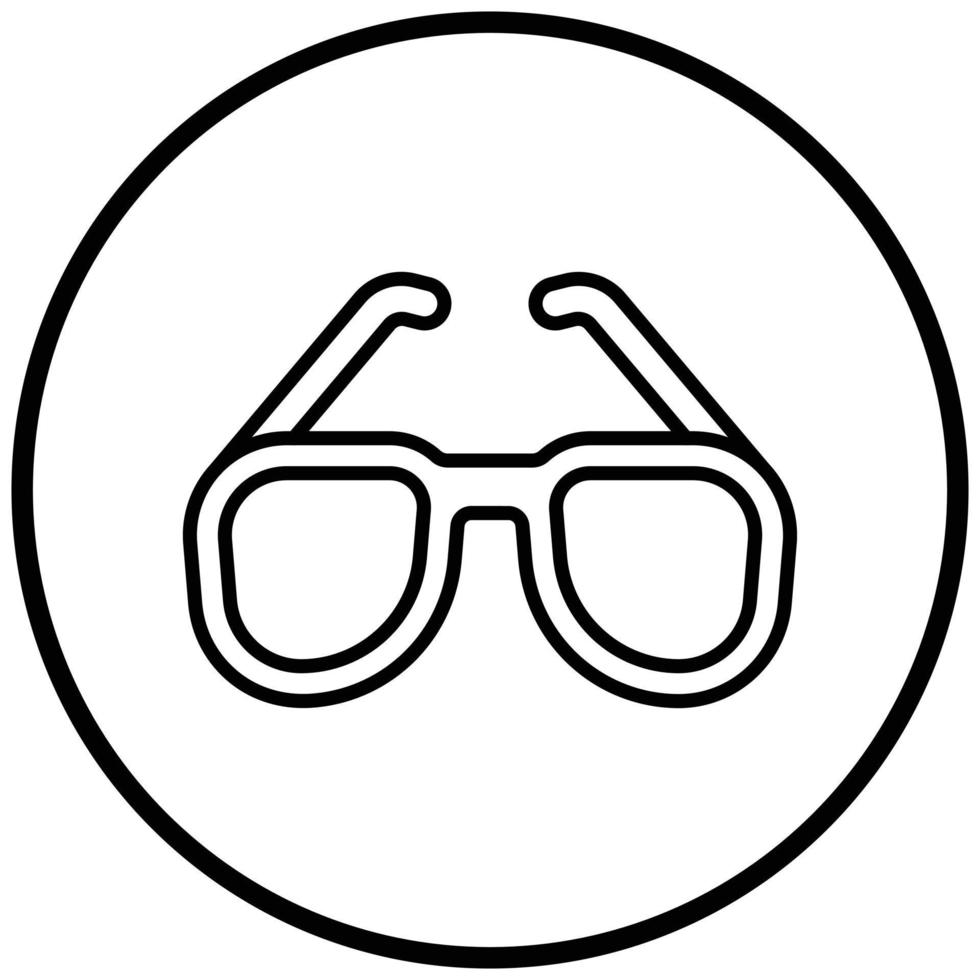 stile icona occhiali da sole vettore