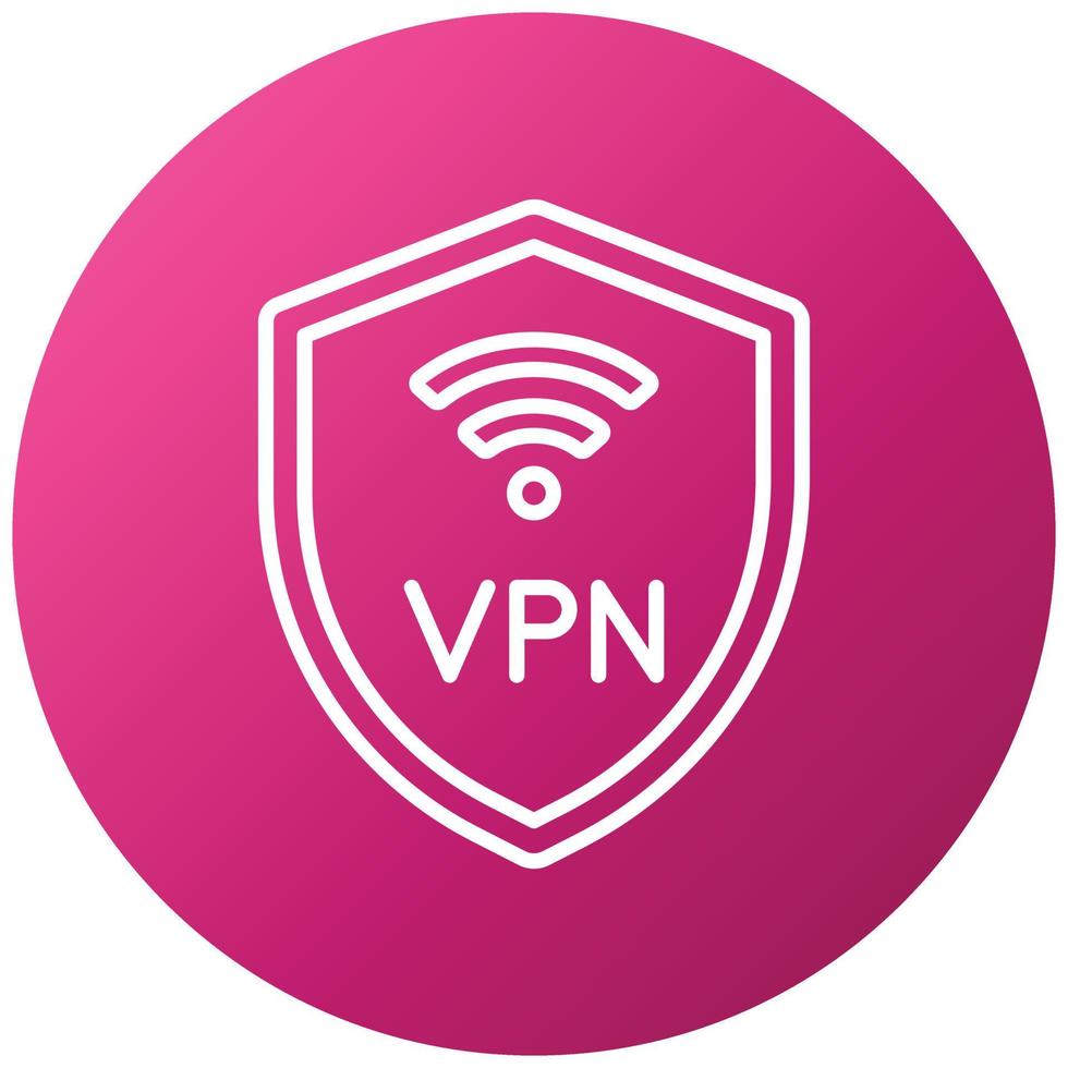 stile icona VPN vettore