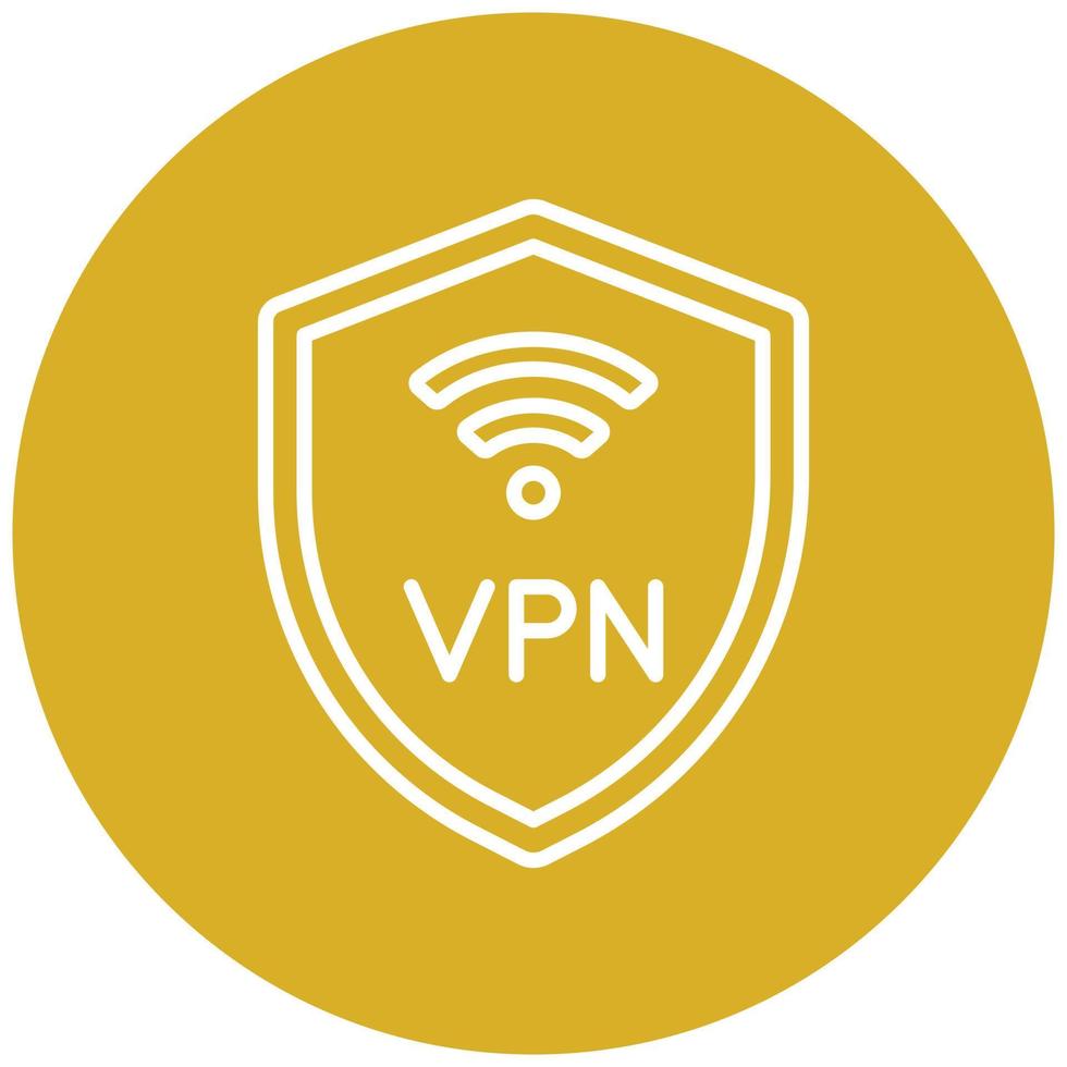 stile icona VPN vettore