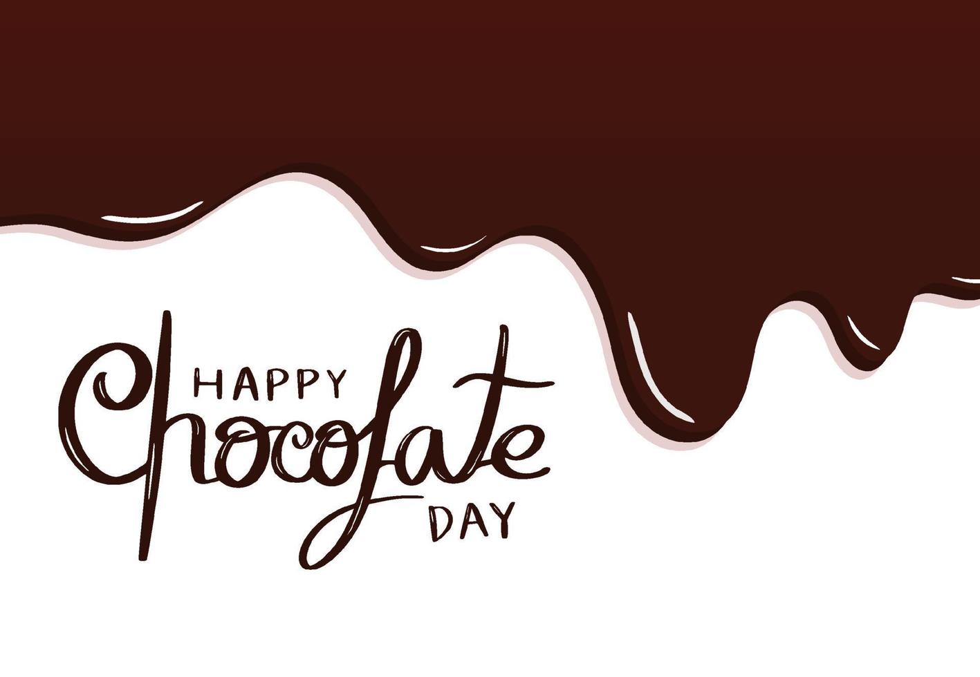 giornata mondiale del cioccolato per poster, web, card. illustrazione vettoriale