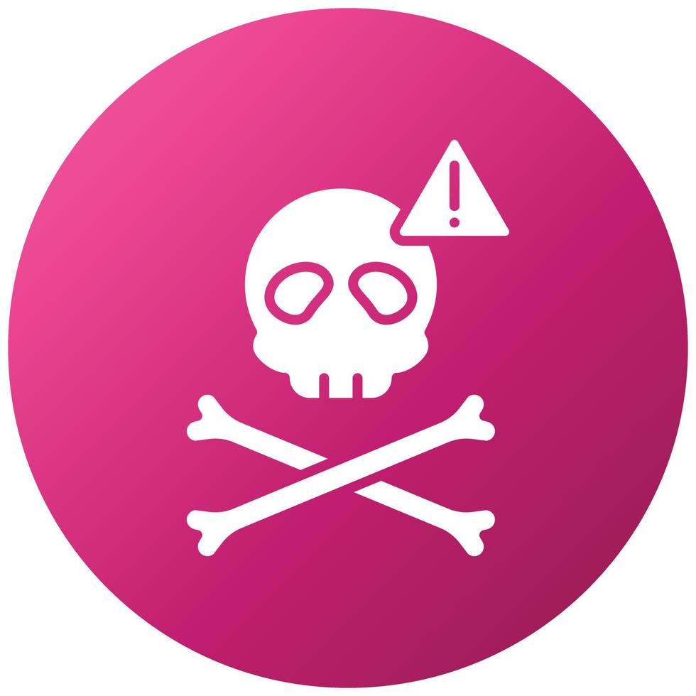 stile icona del pericolo pirata vettore