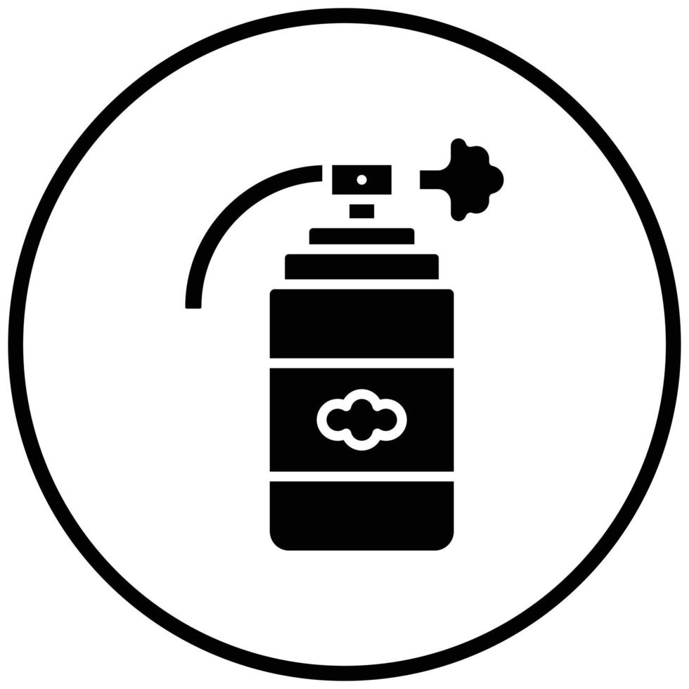 stile icona gas lacrimogeni vettore