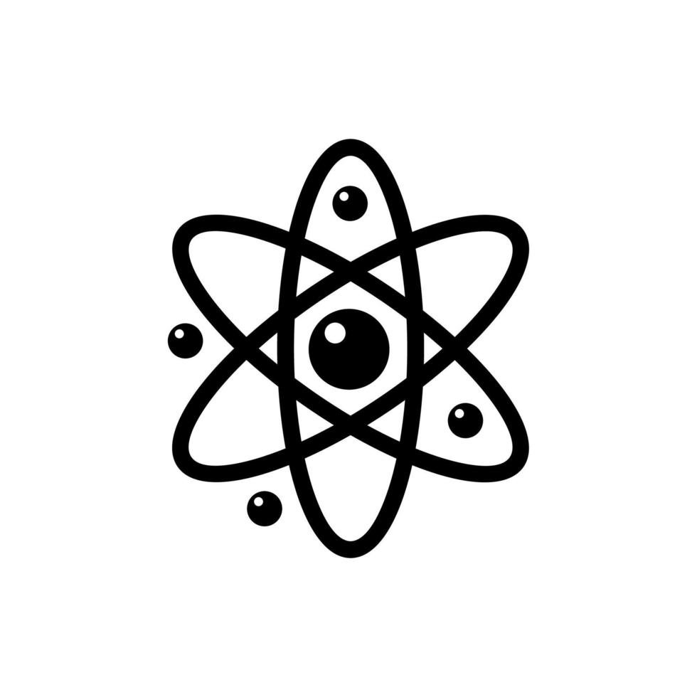 Atom icona simbolo illustrazione vettoriale - vettore
