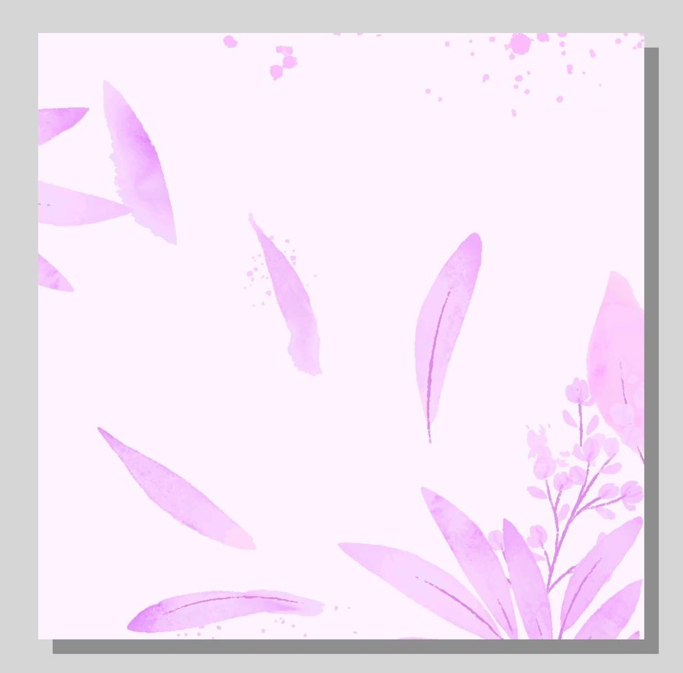 vettore di sfondo rosa botanico di arte astratta. carta da parati di lusso con acquerello tono terra, foglie, fiori e glitter. design minimale per testo, packaging, stampe, decorazione murale.