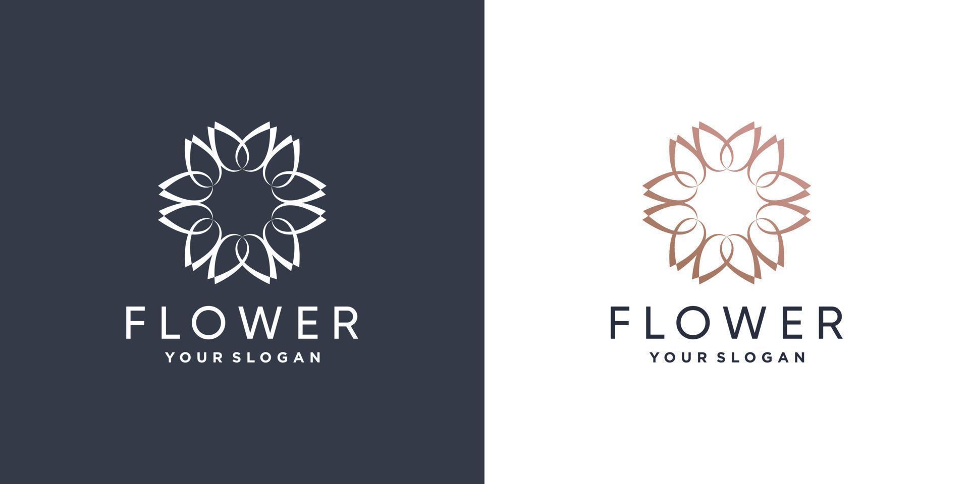 logo floreale con idea creativa premium vector parte 3